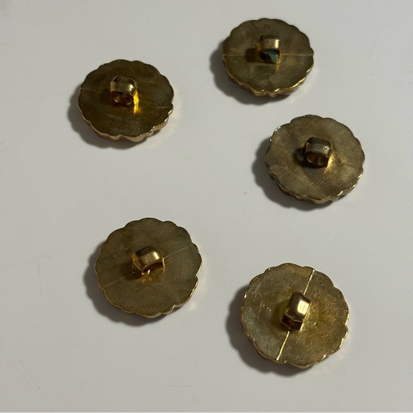 VTG 5 BUTTONS Replacement Hard plastic with shank from the dress pictured EUC - Picture 5 of 11